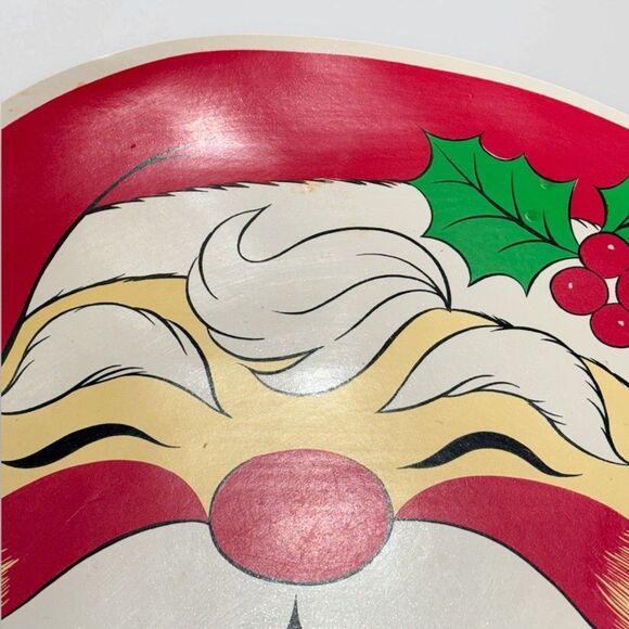 Vintage 90's Santa Placemat Christmas Town and Country Linen Vinyl 1994 - Picture 10 of 15